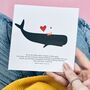 Weird Love, Anniversary Whale Card, thumbnail 1 of 6