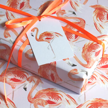 Parlour Games Sweetie Flamingo Christmas Card Pack, 2 of 2