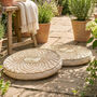 Ambala Woven Round Floor Cushion, thumbnail 1 of 6