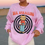 'Brb Spiralling' Funny Cat Meme Sweatshirt, thumbnail 4 of 5