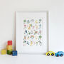 Little Things Alphabet A4 Print, thumbnail 1 of 4