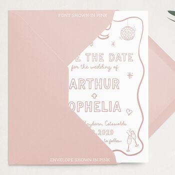 Hand Drawn Scribble Save The Date Cards, 3 of 5