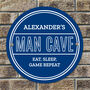 Personalised Man Cave Heritage Plaque Gift For Him, thumbnail 2 of 4