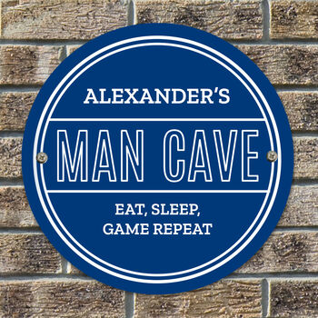 Personalised Man Cave Heritage Plaque Gift For Him, 2 of 4