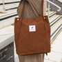 Corduroy Shopping And Working Tote Bag, thumbnail 1 of 11