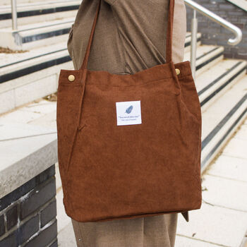 Back To School, Corduroy Shopping And Working Tote Bag, 3 of 8