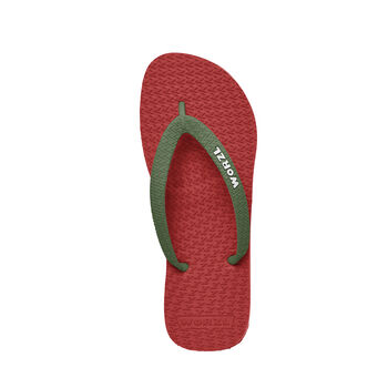 Bright Red Natural Rubber Flip Flops, 4 of 10