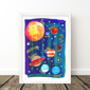 Space Planets Kids Print, thumbnail 6 of 9