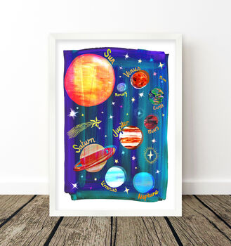 Space Planets Kids Print, 6 of 9