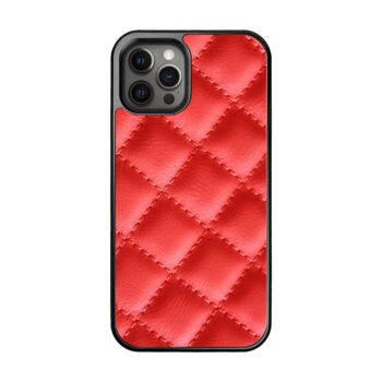 Red Leather Pattern iPhone Case, 4 of 4