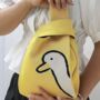 Yellow Duck Cartoon Pattern Knitted Bag, thumbnail 2 of 3