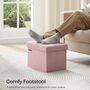 Compact Foldable Ottoman Footrest With Storage, thumbnail 1 of 10