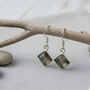 Handmade Sterling Silver Labradorite Drop Earrings, thumbnail 2 of 4