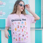 Chilling Out Women's Ice Cream Guide T Shirt, thumbnail 4 of 4