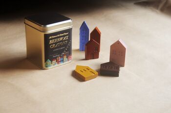 Cosy Cabins – Natural Beeswax Crayon Set In A Tin, 4 of 4