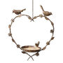 Personalised Hanging Heart Bird Dish, thumbnail 2 of 6