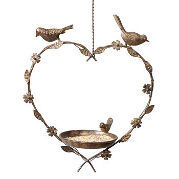 Personalised Hanging Heart Bird Dish, 2 of 6