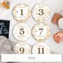 Personalised Boho Florals Design Milestone Discs, thumbnail 7 of 8