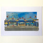'Coney Island, New York' Recycled Paper Collage Print, thumbnail 4 of 5