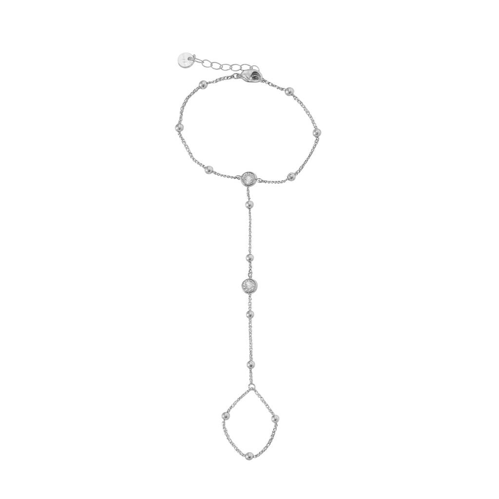 Silver Circular Hand Chain