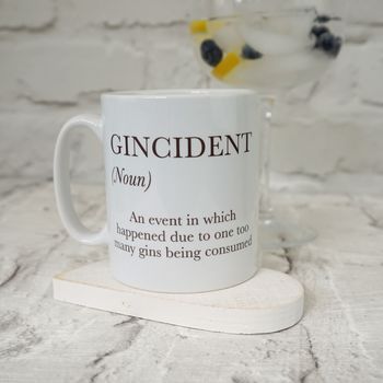 Gin Lovers Gincident Personalised Mug, 6 of 6
