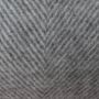 Natural Grey Herringbone Wool Throw, thumbnail 3 of 3