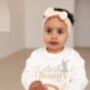 Easter Cutest Bunny Embroidered Personalised Sweatshirt, thumbnail 3 of 6