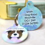 Watercolour Personalised Dog ID Name Tag Bauble, thumbnail 5 of 12