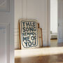Music Wall Art This Song Reminds Me Of You Print, thumbnail 7 of 9