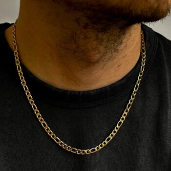Gold 5mm Figaro Chain, 2 of 12