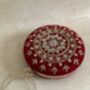 Red Handcrafted Velvet Bangle Clutch Bag, thumbnail 5 of 8