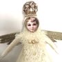 Christmas Angel Decoration Gold Winged Girl, thumbnail 2 of 4