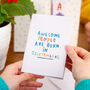 'Awesome People Are Born In' Birthday Card, thumbnail 8 of 12
