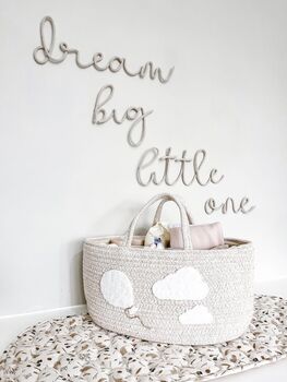 Dream Big Little One Wire Sign For Nursery, 3 of 5