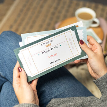 Personalised Book Of Giftable Tickets, 3 of 12