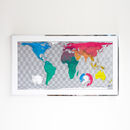world map wall print by the future mapping company | notonthehighstreet.com