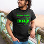 'Enter Name: Dad' Retro Game Style Fathers Day T Shirt, thumbnail 1 of 6