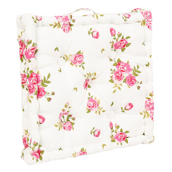 Helmsley Blush Floral Dining Chair Box Cushions, 2 of 5