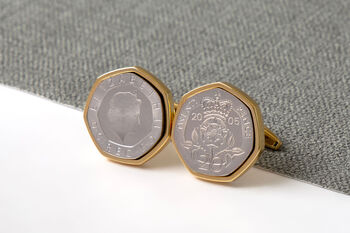 2005 21st Birthday Twenty Pence Coin Cufflinks, 2 of 5