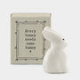 Letterbox Gift Porcelain Rabbit, thumbnail 2 of 2