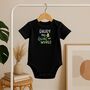 Daddy 'You Guac My World' Funny Fathers Day Baby Vest, thumbnail 5 of 7