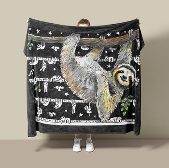 Sloth Fleece Blanket, 2 of 9