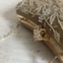 Handcrafted Raw Silk Gold Clutch Bag, thumbnail 8 of 8