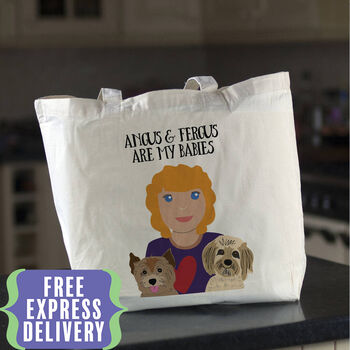 Personalised Dog Mum Tote Bag, 2 of 12