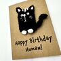 Cat Parent Crochet Birthday Card Handmade, thumbnail 5 of 10