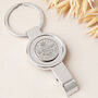 70th Birthday 1955 Sixpence Bottle Opener Keyring, thumbnail 1 of 7