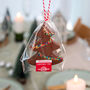 Chocolate Christmas Tree Decorations X5, thumbnail 3 of 7