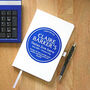 Personalised Blue Plaque Notebook, thumbnail 2 of 10