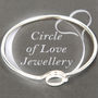 Circle Of Love Silver Bangle, thumbnail 2 of 4