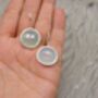 Aqua Chalcedony Drop Sterling Silver Earrings, thumbnail 10 of 11